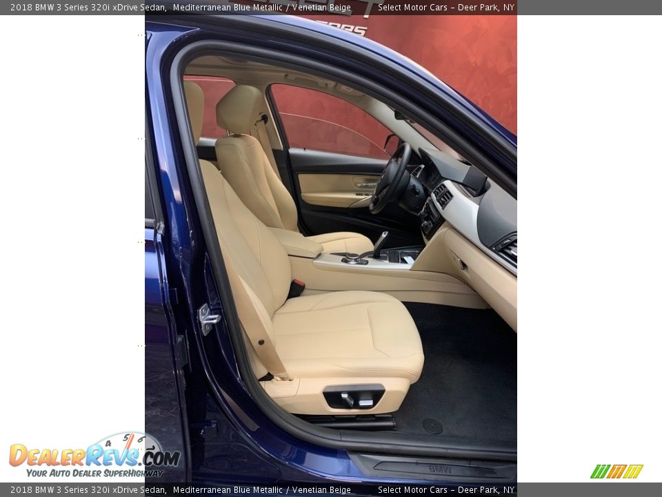 2018 BMW 3 Series 320i xDrive Sedan Mediterranean Blue Metallic / Venetian Beige Photo #14