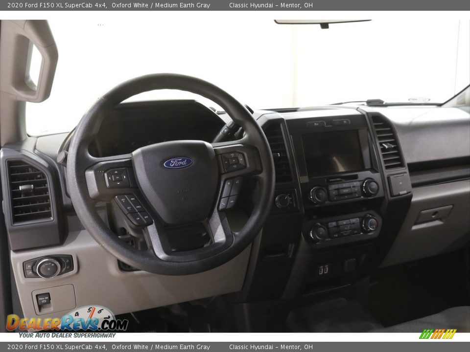 2020 Ford F150 XL SuperCab 4x4 Oxford White / Medium Earth Gray Photo #6