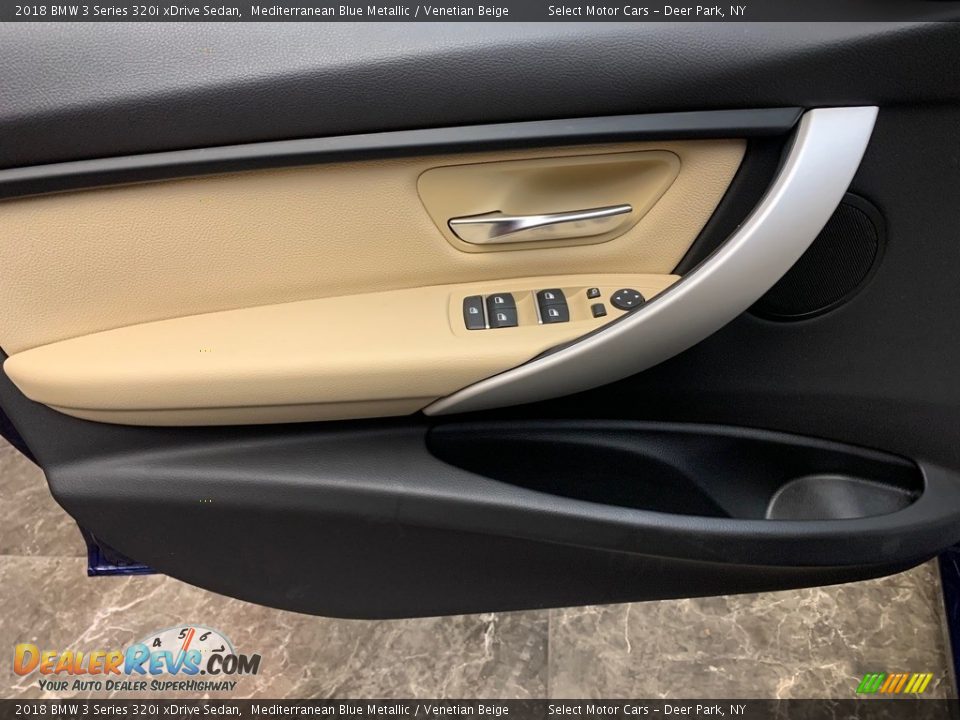 2018 BMW 3 Series 320i xDrive Sedan Mediterranean Blue Metallic / Venetian Beige Photo #16