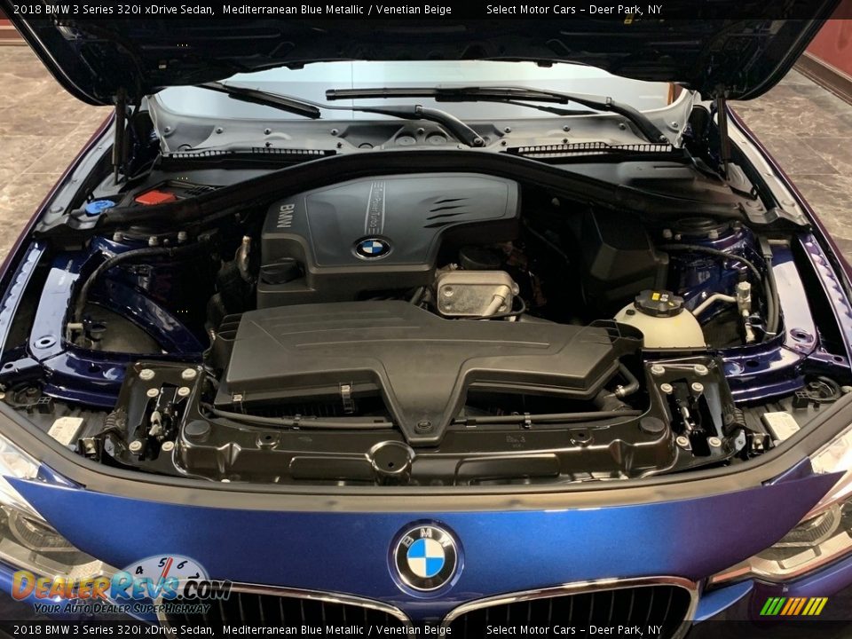 2018 BMW 3 Series 320i xDrive Sedan Mediterranean Blue Metallic / Venetian Beige Photo #18