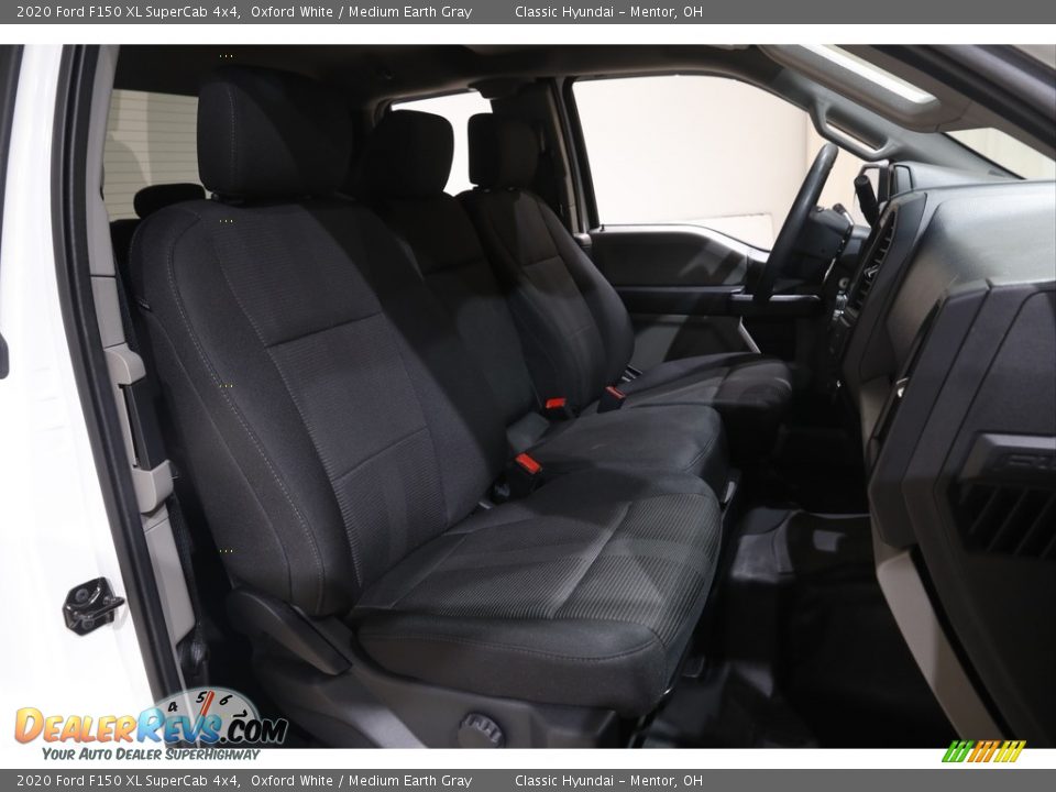 2020 Ford F150 XL SuperCab 4x4 Oxford White / Medium Earth Gray Photo #14