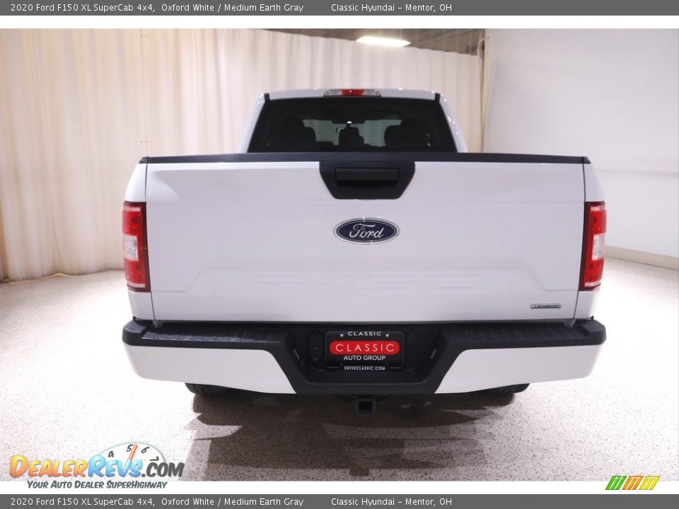 2020 Ford F150 XL SuperCab 4x4 Oxford White / Medium Earth Gray Photo #17