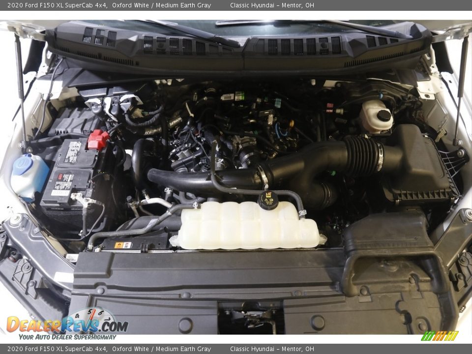 2020 Ford F150 XL SuperCab 4x4 Oxford White / Medium Earth Gray Photo #18