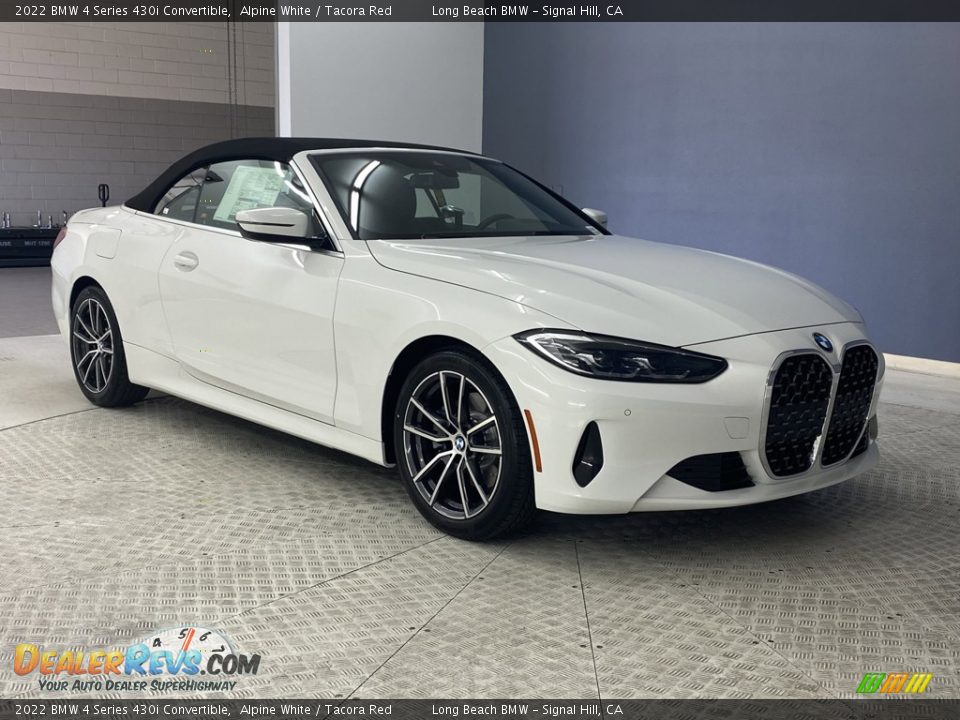 2022 BMW 4 Series 430i Convertible Alpine White / Tacora Red Photo #28