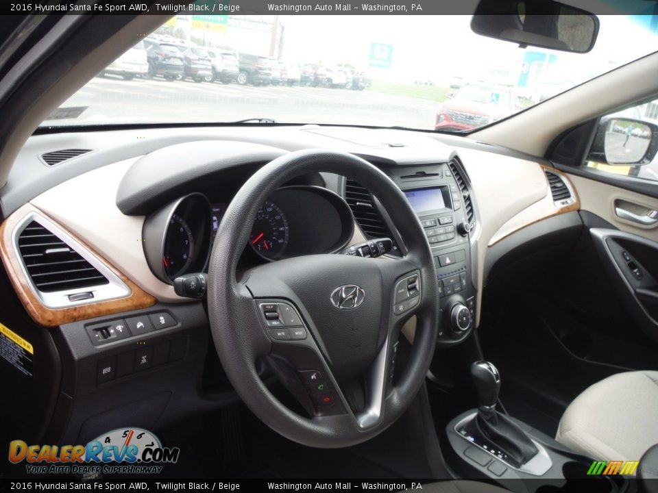 Dashboard of 2016 Hyundai Santa Fe Sport AWD Photo #10