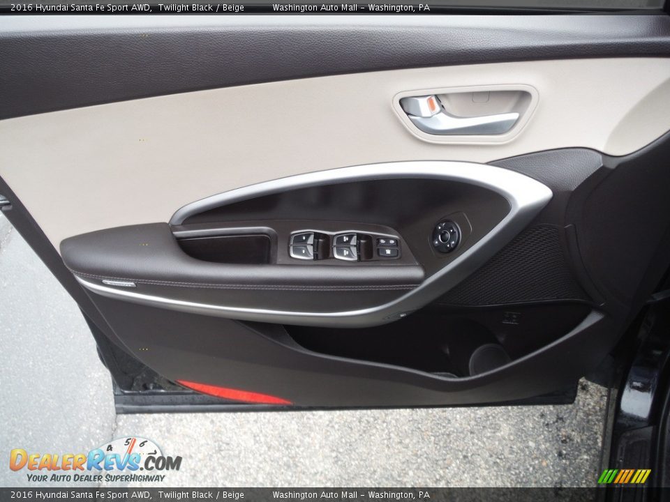 Door Panel of 2016 Hyundai Santa Fe Sport AWD Photo #13