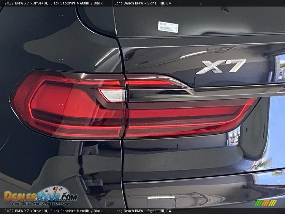 2022 BMW X7 xDrive40i Black Sapphire Metallic / Black Photo #6