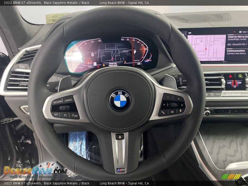 2022 BMW X7 xDrive40i Black Sapphire Metallic / Black Photo #14