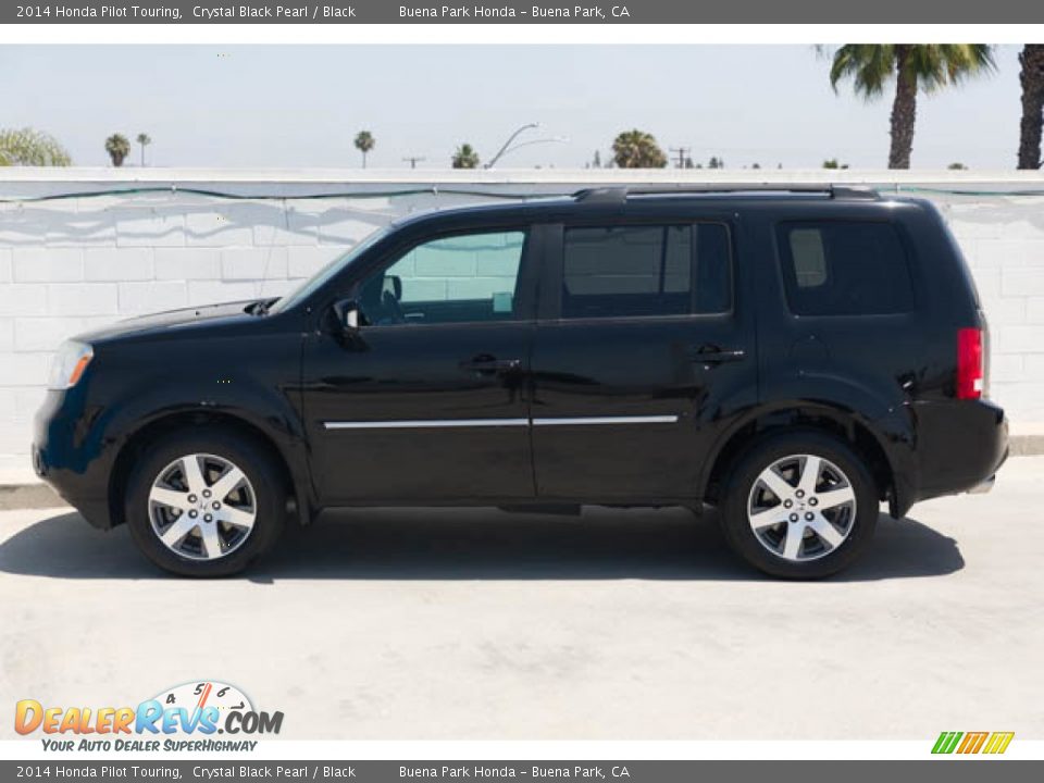 2014 Honda Pilot Touring Crystal Black Pearl / Black Photo #8