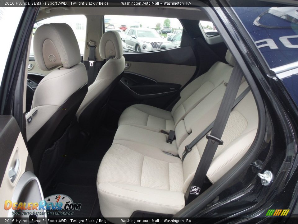 Rear Seat of 2016 Hyundai Santa Fe Sport AWD Photo #25