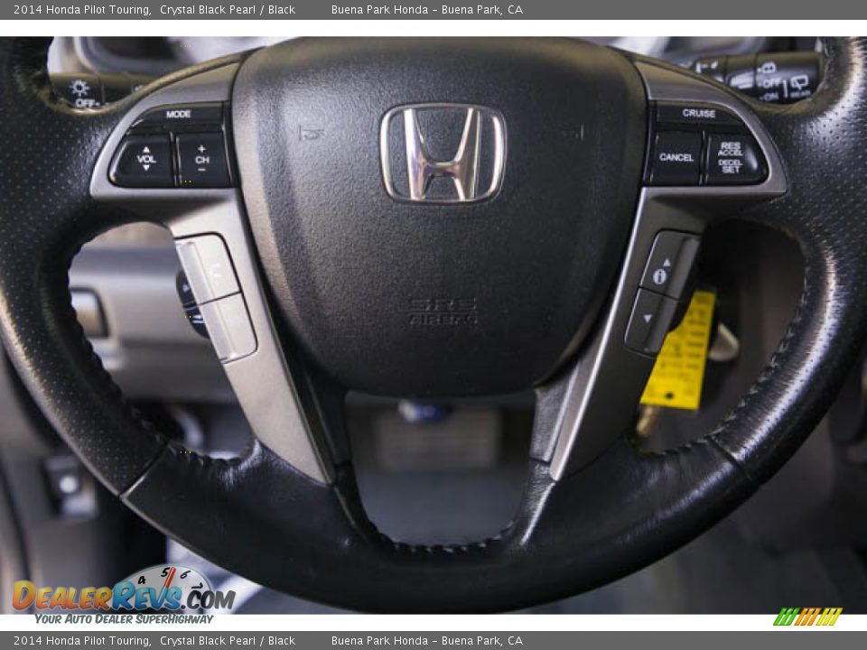 2014 Honda Pilot Touring Crystal Black Pearl / Black Photo #13