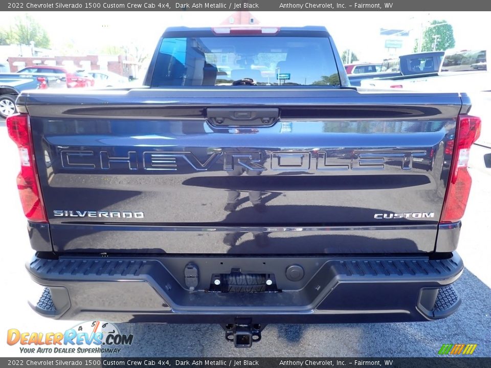 2022 Chevrolet Silverado 1500 Custom Crew Cab 4x4 Dark Ash Metallic / Jet Black Photo #4