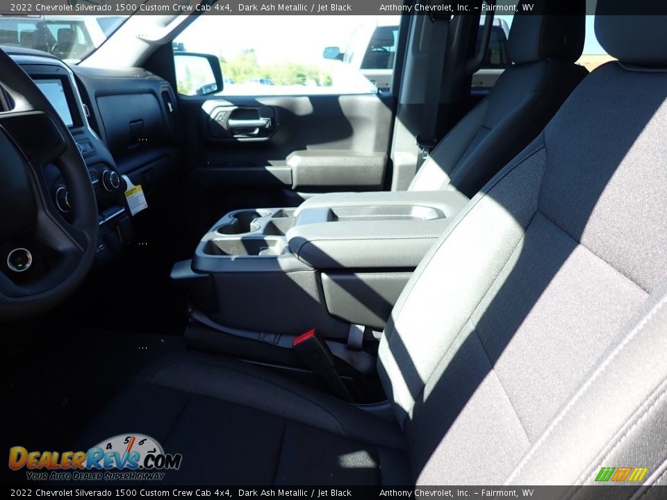 2022 Chevrolet Silverado 1500 Custom Crew Cab 4x4 Dark Ash Metallic / Jet Black Photo #10