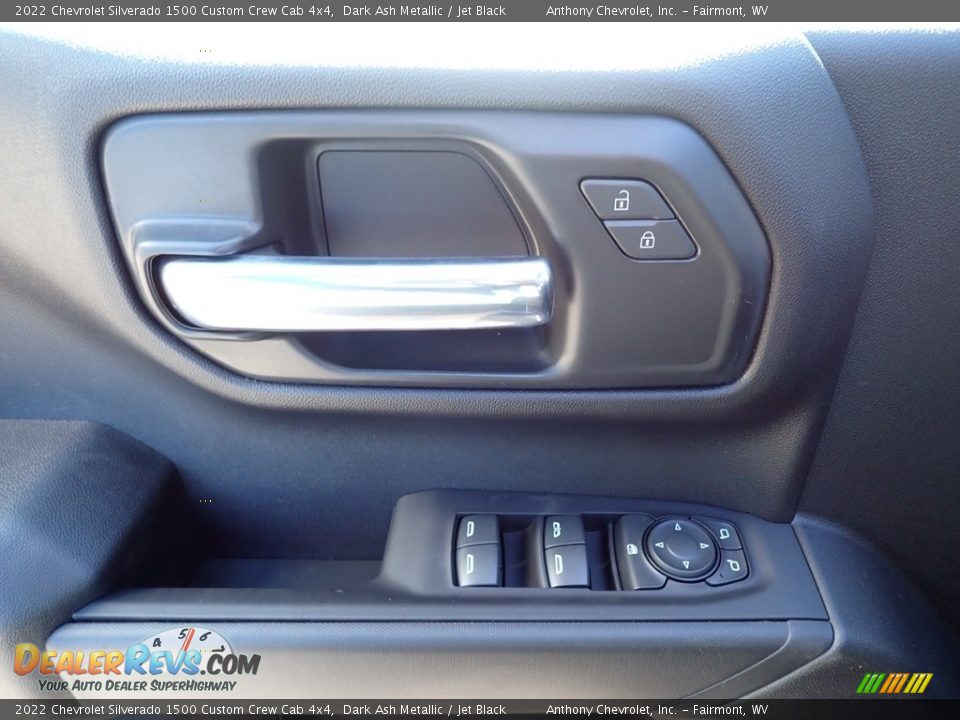 2022 Chevrolet Silverado 1500 Custom Crew Cab 4x4 Dark Ash Metallic / Jet Black Photo #14