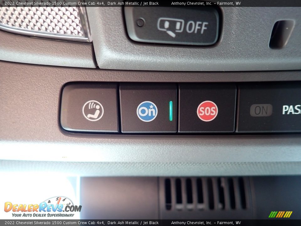 2022 Chevrolet Silverado 1500 Custom Crew Cab 4x4 Dark Ash Metallic / Jet Black Photo #18