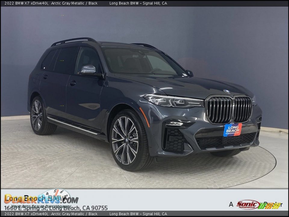 2022 BMW X7 xDrive40i Arctic Gray Metallic / Black Photo #1