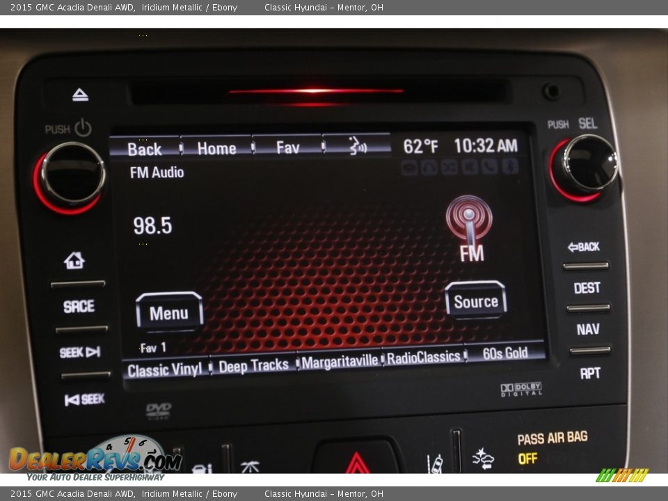 2015 GMC Acadia Denali AWD Iridium Metallic / Ebony Photo #10