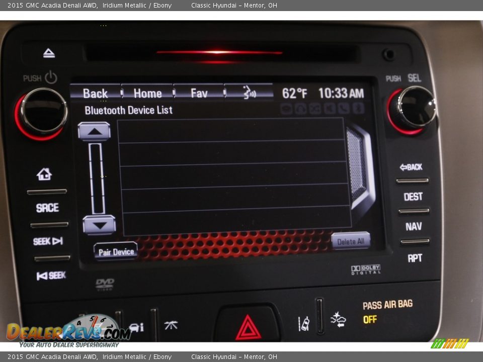 2015 GMC Acadia Denali AWD Iridium Metallic / Ebony Photo #11