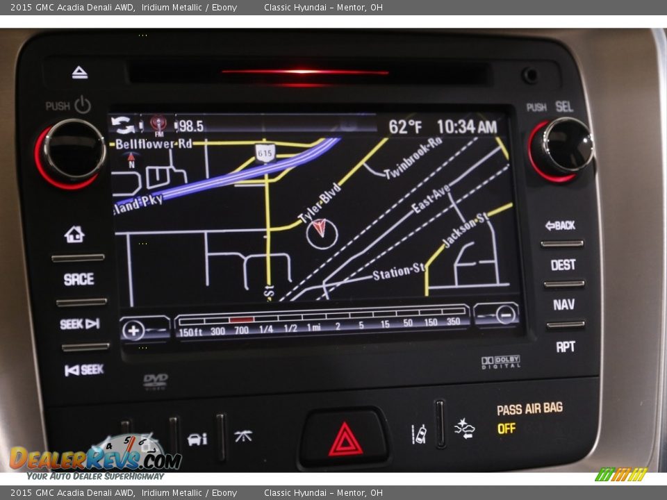 2015 GMC Acadia Denali AWD Iridium Metallic / Ebony Photo #12
