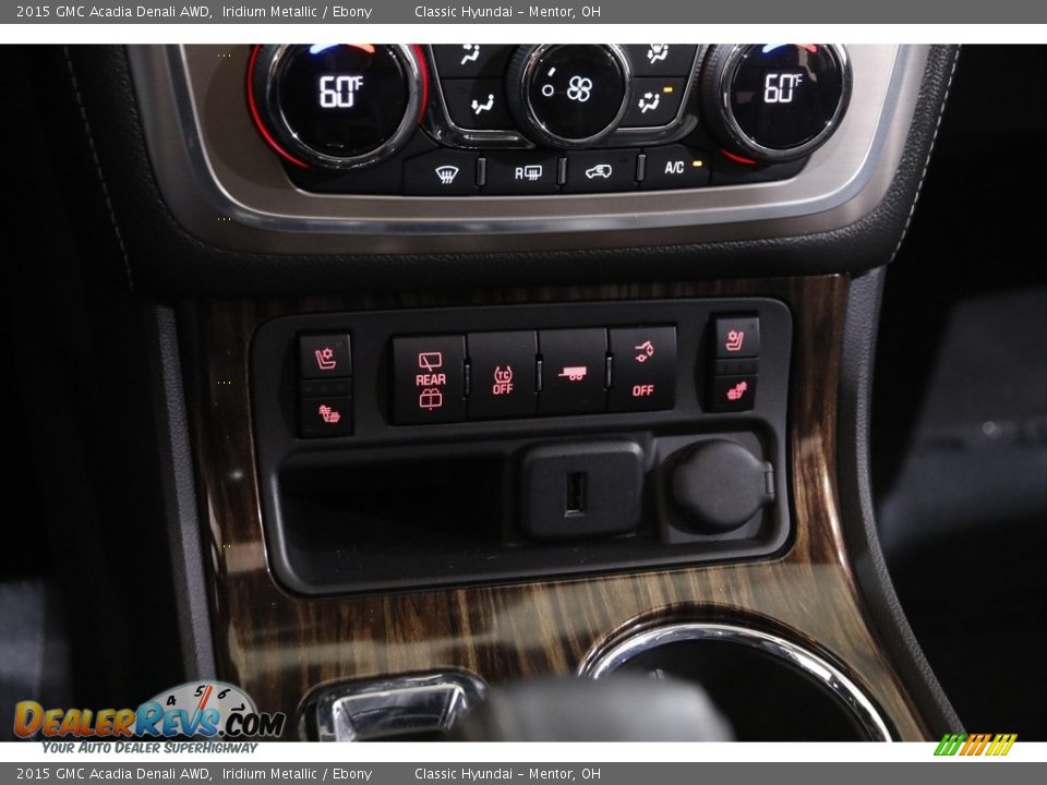 2015 GMC Acadia Denali AWD Iridium Metallic / Ebony Photo #15