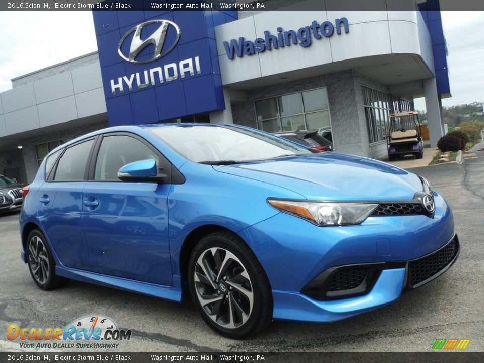 2016 Scion iM Electric Storm Blue / Black Photo #1