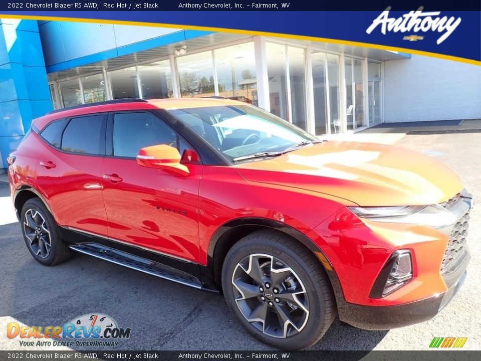 2022 Chevrolet Blazer RS AWD Red Hot / Jet Black Photo #1