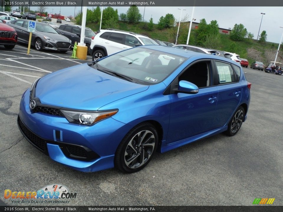 2016 Scion iM Electric Storm Blue / Black Photo #5