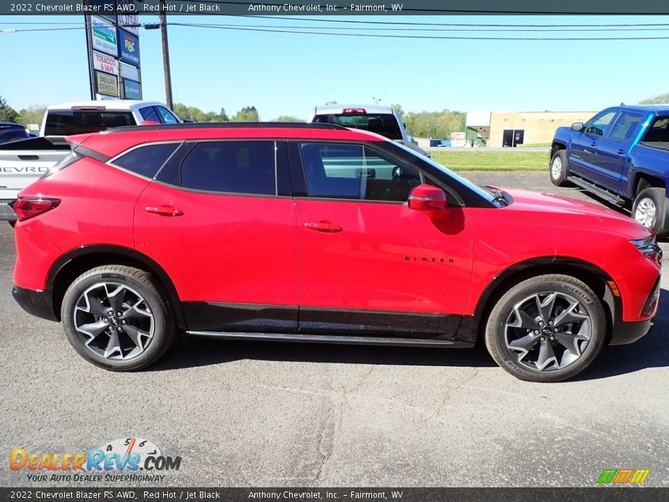 2022 Chevrolet Blazer RS AWD Red Hot / Jet Black Photo #2
