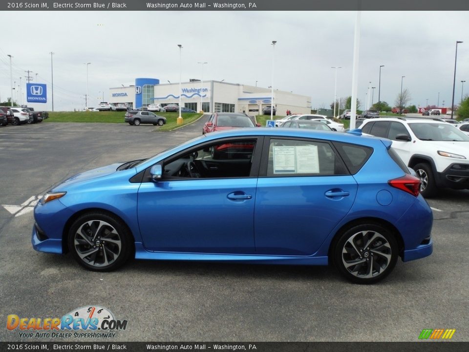 2016 Scion iM Electric Storm Blue / Black Photo #6