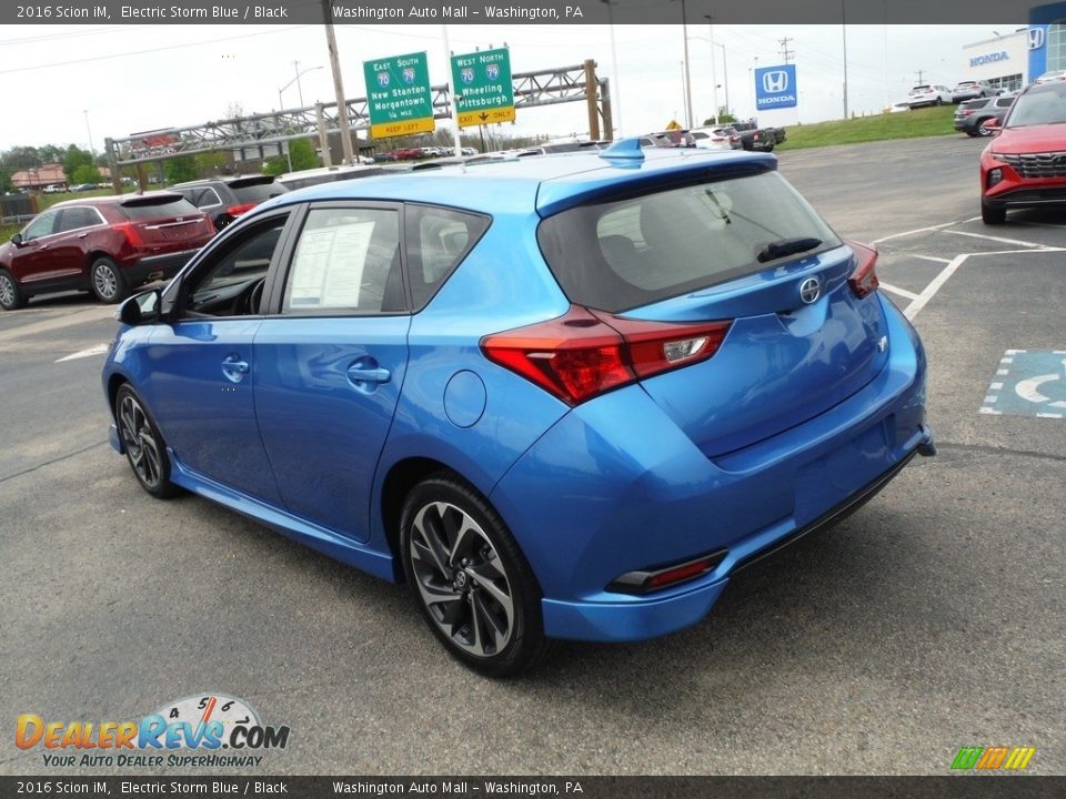 2016 Scion iM Electric Storm Blue / Black Photo #7