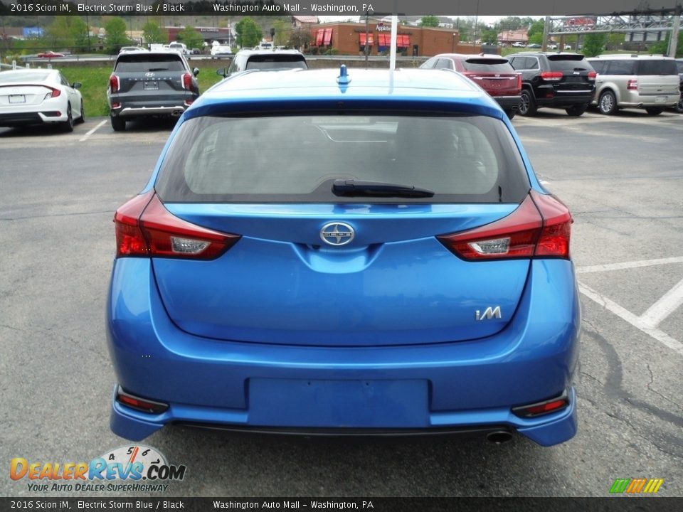 2016 Scion iM Electric Storm Blue / Black Photo #8