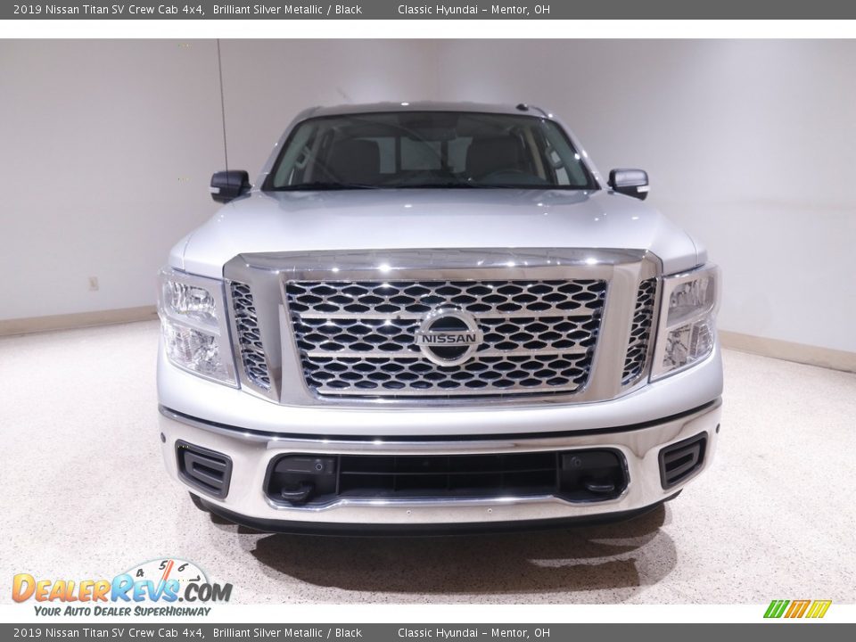 2019 Nissan Titan SV Crew Cab 4x4 Brilliant Silver Metallic / Black Photo #2