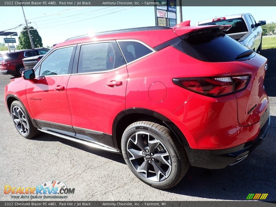 2022 Chevrolet Blazer RS AWD Red Hot / Jet Black Photo #6