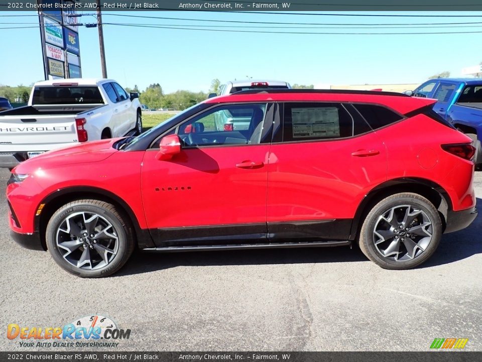 2022 Chevrolet Blazer RS AWD Red Hot / Jet Black Photo #7