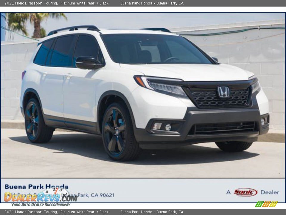 2021 Honda Passport Touring Platinum White Pearl / Black Photo #1