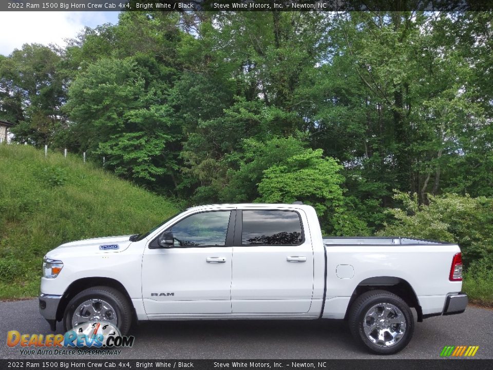 Bright White 2022 Ram 1500 Big Horn Crew Cab 4x4 Photo #1