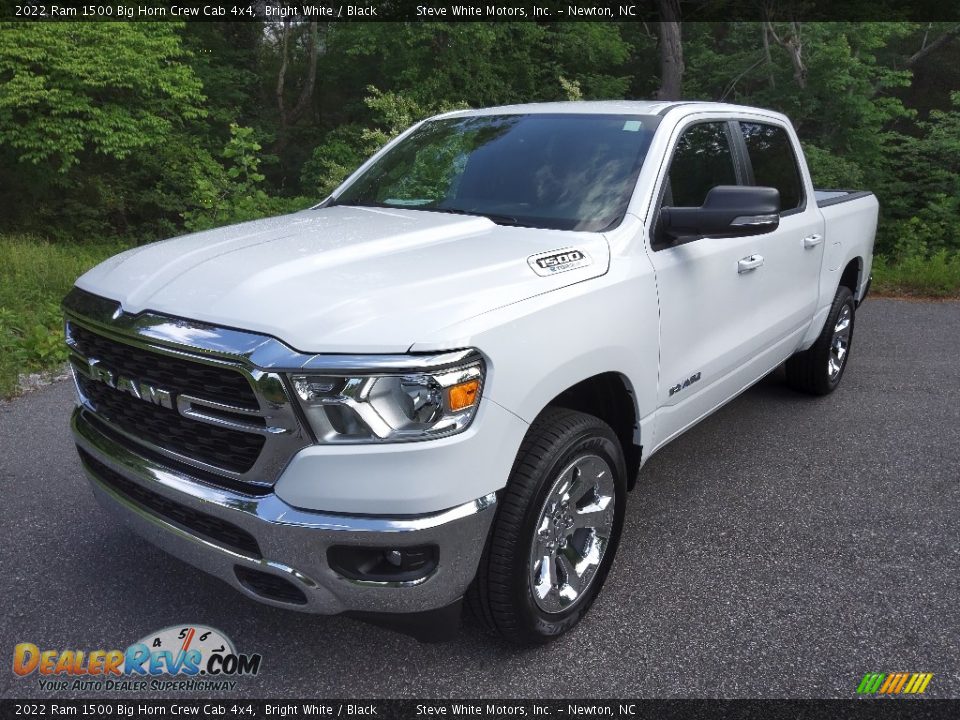 2022 Ram 1500 Big Horn Crew Cab 4x4 Bright White / Black Photo #2