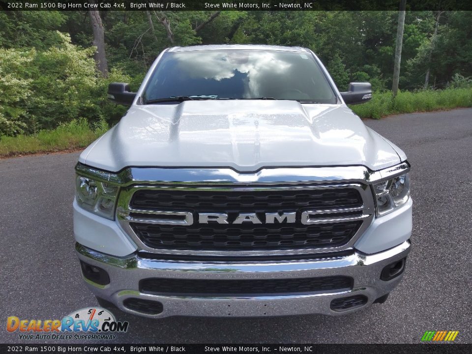 2022 Ram 1500 Big Horn Crew Cab 4x4 Bright White / Black Photo #3