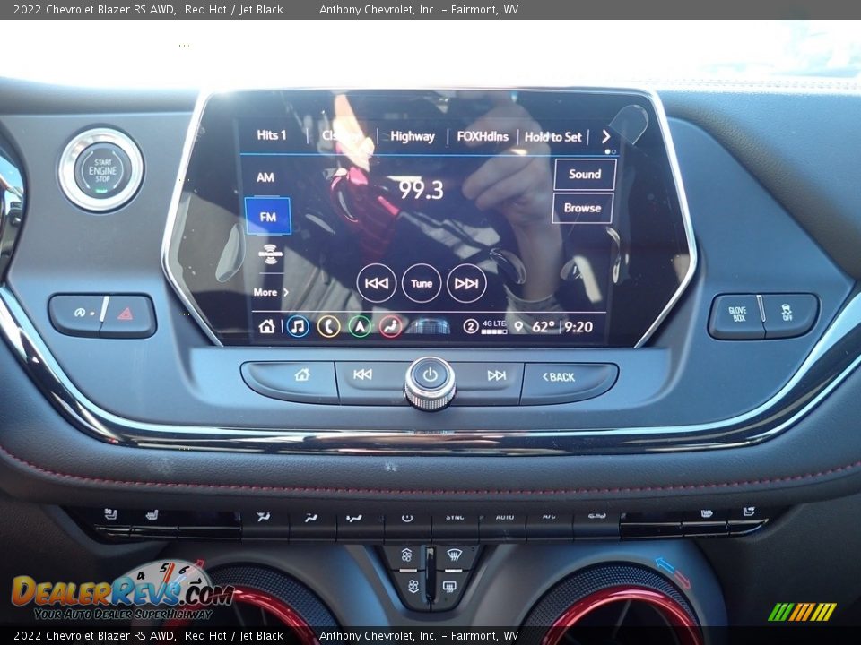 2022 Chevrolet Blazer RS AWD Red Hot / Jet Black Photo #20