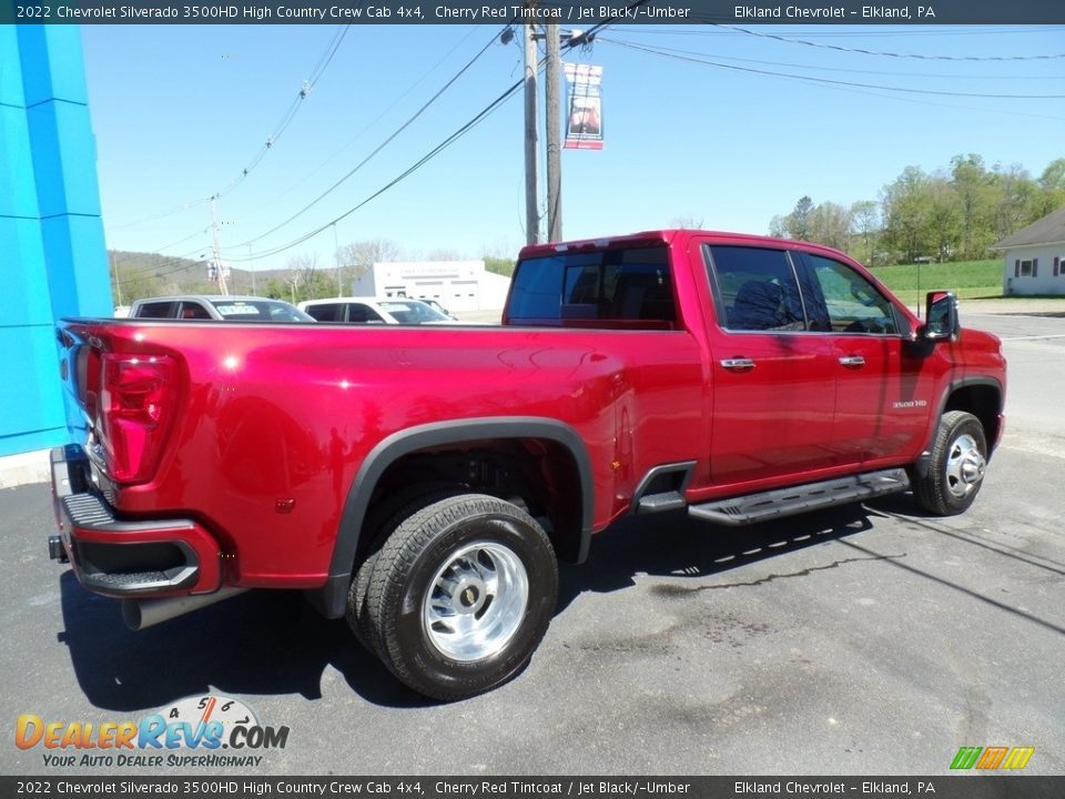 2022 Chevrolet Silverado 3500HD High Country Crew Cab 4x4 Cherry Red Tintcoat / Jet Black/­Umber Photo #7