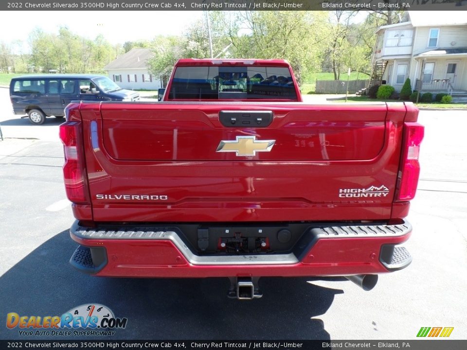 2022 Chevrolet Silverado 3500HD High Country Crew Cab 4x4 Cherry Red Tintcoat / Jet Black/­Umber Photo #9