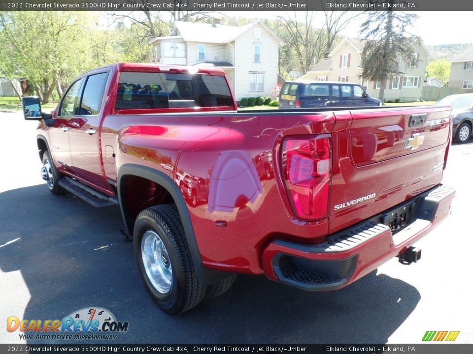 2022 Chevrolet Silverado 3500HD High Country Crew Cab 4x4 Cherry Red Tintcoat / Jet Black/­Umber Photo #10