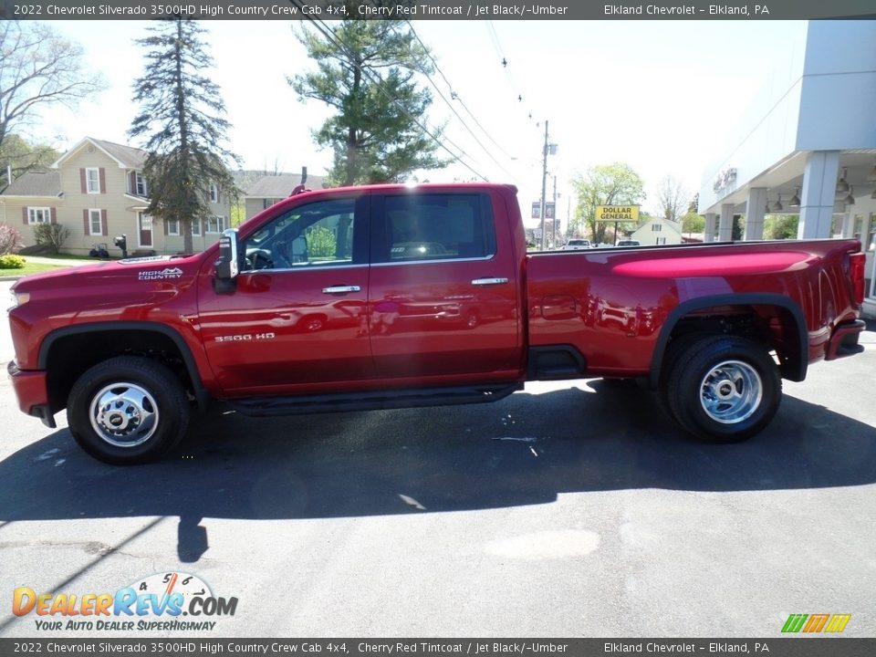 2022 Chevrolet Silverado 3500HD High Country Crew Cab 4x4 Cherry Red Tintcoat / Jet Black/­Umber Photo #11