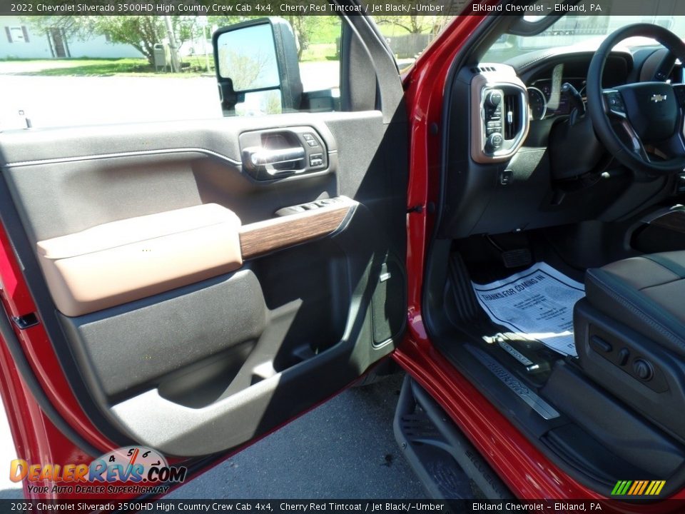 2022 Chevrolet Silverado 3500HD High Country Crew Cab 4x4 Cherry Red Tintcoat / Jet Black/­Umber Photo #20