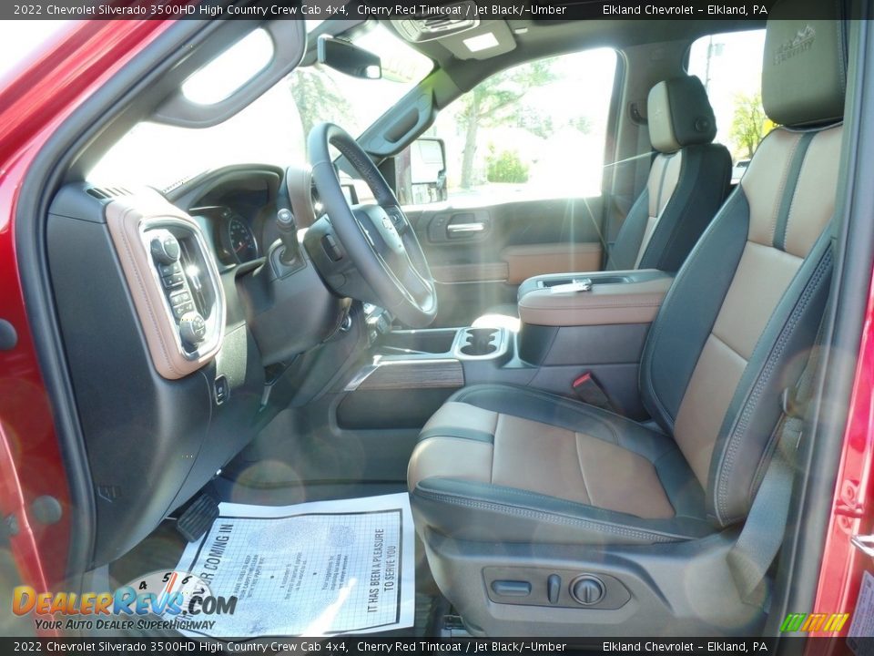 Jet Black/­Umber Interior - 2022 Chevrolet Silverado 3500HD High Country Crew Cab 4x4 Photo #24