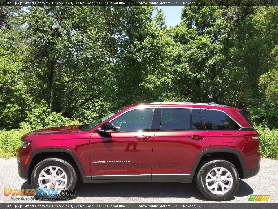 Velvet Red Pearl 2022 Jeep Grand Cherokee Limited 4x4 Photo #1