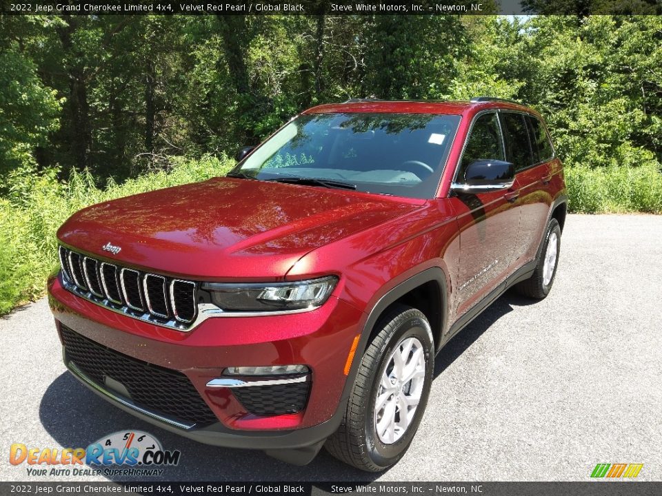 2022 Jeep Grand Cherokee Limited 4x4 Velvet Red Pearl / Global Black Photo #2