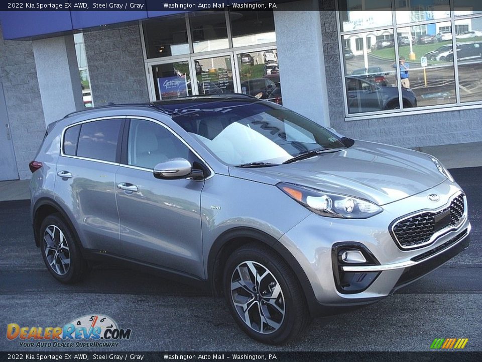 2022 Kia Sportage EX AWD Steel Gray / Gray Photo #1