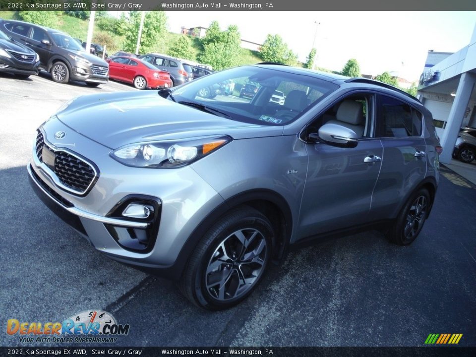 2022 Kia Sportage EX AWD Steel Gray / Gray Photo #8