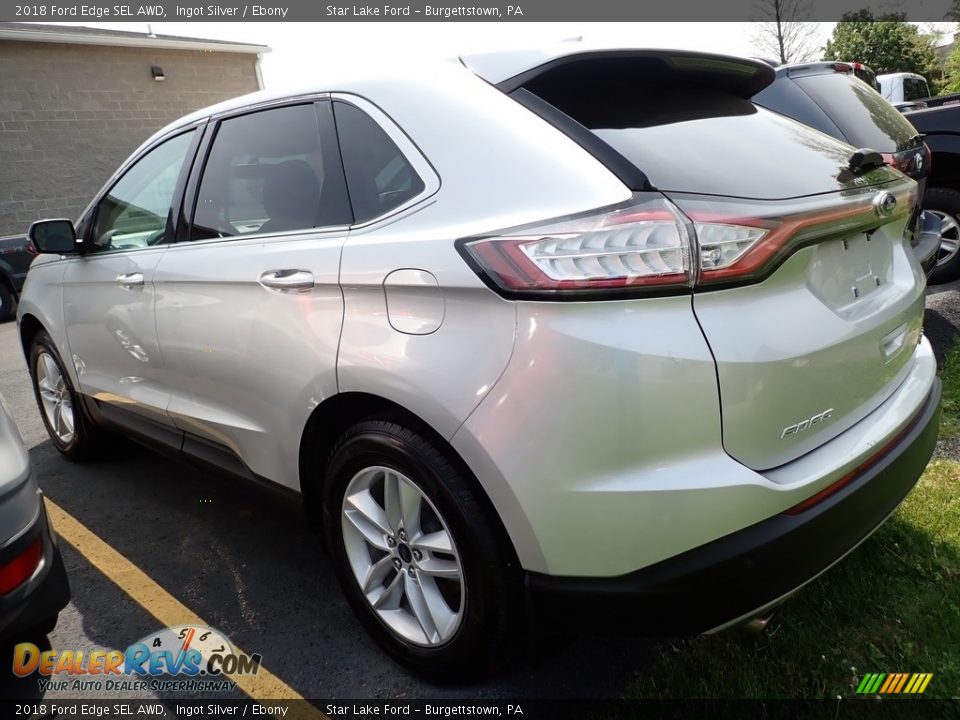 2018 Ford Edge SEL AWD Ingot Silver / Ebony Photo #2